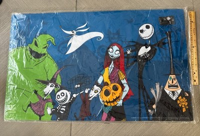Disney Nightmare Before Christmas Accent Rug Mat 30 x18  Halloween Jack & Sally