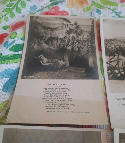 Vint Bamforth Postcard Lot 6,Holy City, Child Queen, Goodbye Little Girl England - Picture 6 of 8