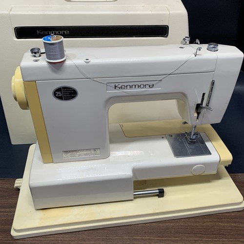 Vtg Kenmore 10 Cross Stitch Model 385 Sewing Machine & Factory Carry Case Pedal - Picture 5 of 9