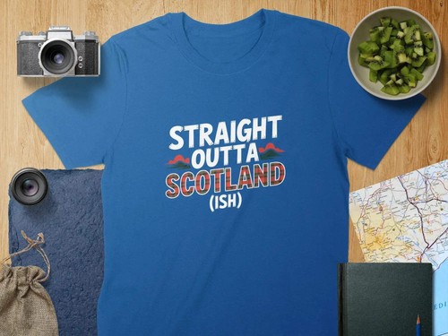 Straight Outta Scotland Scottish Inspired (Ish) T-Shirt - Afbeelding 24 van 30