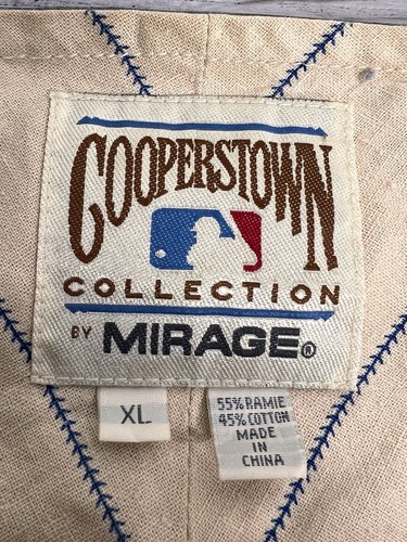 Vtg 50th Anniversary Jackie Robinson #42 Brooklyn Dodgers Jersey Cooperstown XL - Picture 7 of 12