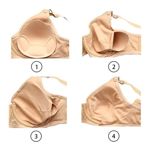 Sponge Foam Bra Enhancers Breast Forms Padding Inserts Swimsuits Bikini 1 Pair - Bild 8 von 9