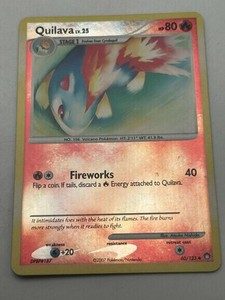 Pokémon TCG Quilava Mysterious Treasures 60/123 Reverse Holo Uncommon LP