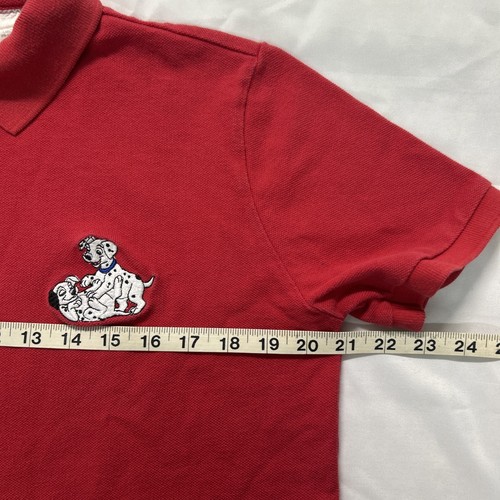 Vintage Disney Store 101 Dalmatians Polo Shirt Red - Size Large - Kids/Youth Fit - Picture 13 of 21