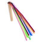 20 Pcs Wedding Fairy Wands with Bells Colorful Ribbon Sticks for Bridal Shower