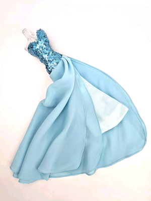 hissy fit barbie dress Blue Chiffon Evening Dress Outfit For Barbie Silkstone Fashion Royalty FR  MIZI