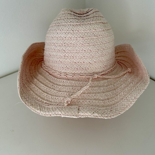 Cute Pink Straw Kids Cowboy Hat, 55cm - Picture 3 of 7