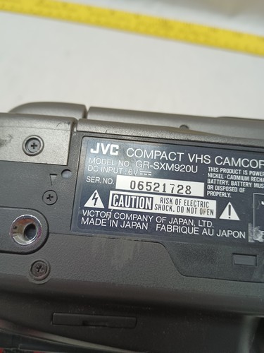 Videocámara compacta súper VHS JVC GR-SXM920U SVHSC 400x zoom digital - SIN PROBAR - Imagen 12 de 13