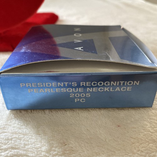 AVON Presidents Club Doppelstrang Kunstperlen HALSKETTE Oval Strass Mitte - Bild 9 von 9
