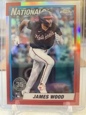 2025 Topps Chrome - 1990 Topps Baseball James Wood #90CB-15 (RC) Washington