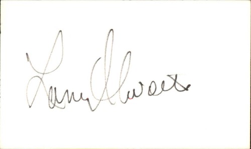 Lance Alworth Signed 3x5 Index Card Cut Chargers Dallas Cowboys Autograph Den