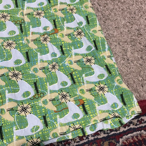 Camicia da campeggio Atomic Tiki Rayon hawaiana colletto ad anello retrò metà secolo uomo grande - Foto 4 di 9
