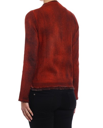 NWT AVANT TOI 2PC Small Jacket Medium Tank Top Red Black Knit Embellished Set - Picture 3 of 11