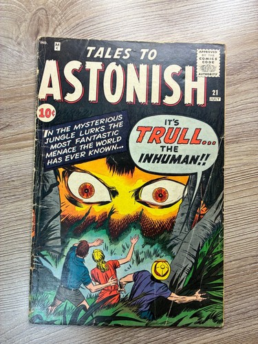 Tales To Astonish #21 1961 prehéroe Marvel Hulk prototipo plateado AGe en muy buena condición - Imagen 1 de 3
