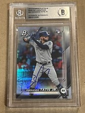 FERNANDO TATIS JR AUTO SIGNED 2019 BOWMAN PLATINUM VARIATIONS RC NM-MT BECKETT