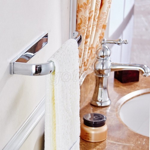 Chrome Single Towel Bar/Towel Holder Wall Mounted Bathroom Accessories - Bild 1 von 6