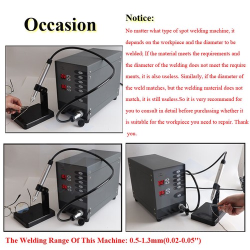 Soldadora automática de argón de pulso ARC puntual 100 W para joyería plateada, - Imagen 6 de 8