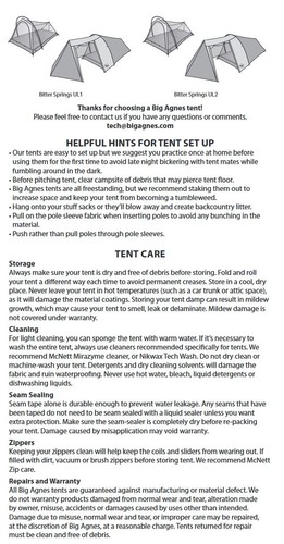 Bitter Springs UL 2 Tent: 2-Person 3-Season - Picture 7 of 7