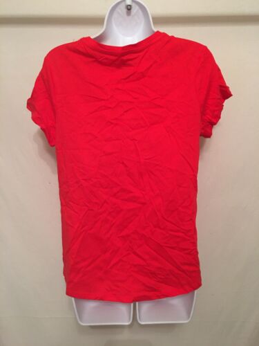 Faded Glory Damen V-Ausschnitt Kurzarm T-Shirts Rosa Größe Small - Bild 2 von 2