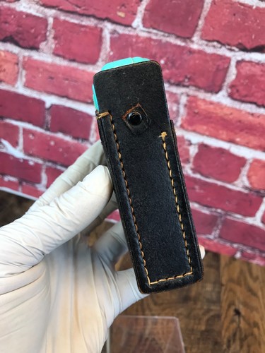 Vintage Used - CANDLE 6-TRANSISTOR POCKET RADIO Turquoise BLUE w/ Cover TESTED - Picture 21 of 22