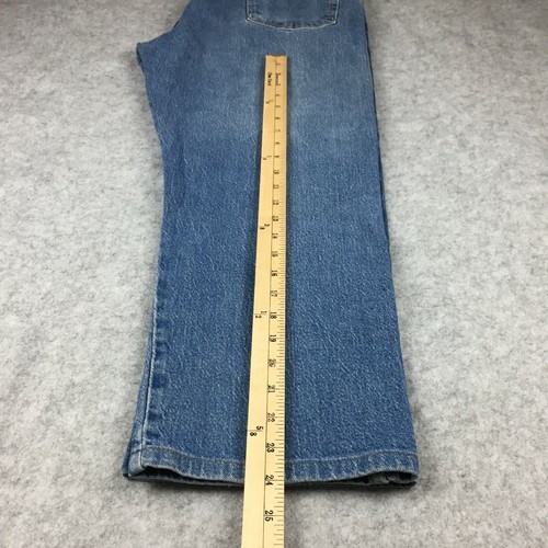 Wrangler Straight Leg Reguiar Fit Denim Jeans, Men's 38x29 (Light Blue) - Picture 6 of 9