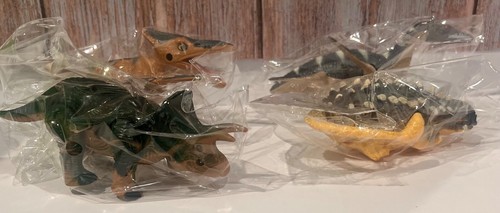 Vtg  2019 Box of 12 Wind Up Dinosaur Series Prehistoric Creatures Plastic Toys - Picture 14 of 14