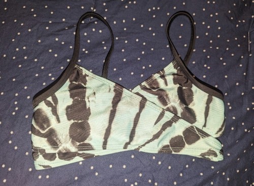 Justice girl's black/blue Bikini size S (7/8) - Picture 3 of 5