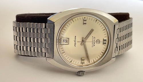 Vintage CYMA NAVYSTAR SYNCHRON Automatic DOXA 600 FEET Swiss RARE - Picture 19 of 24