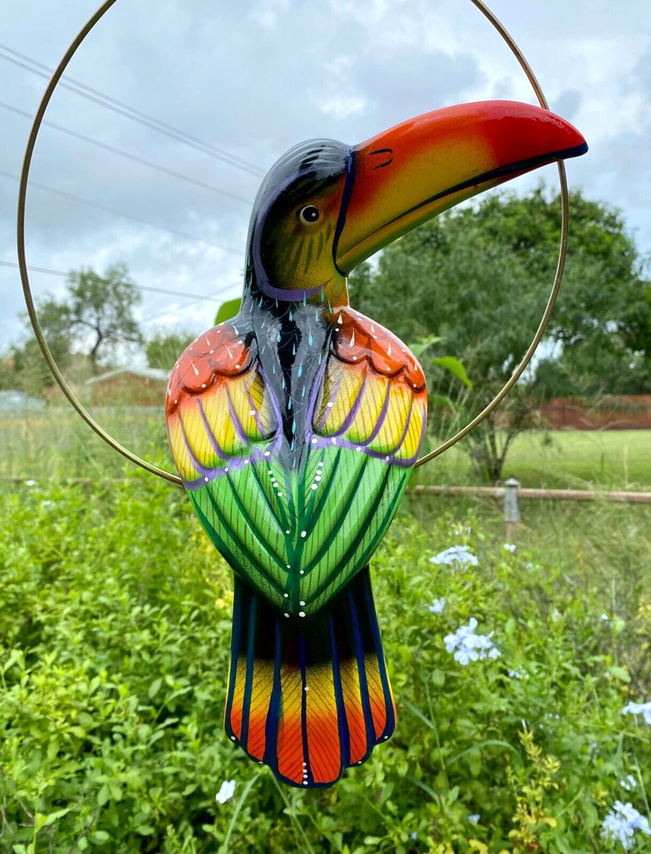 Mateos Tonala Jal Mex 手塗り　張り子　デコ　鳥 Mateos Tonala Jal Mex 手塗り 張り子 デコ 鳥