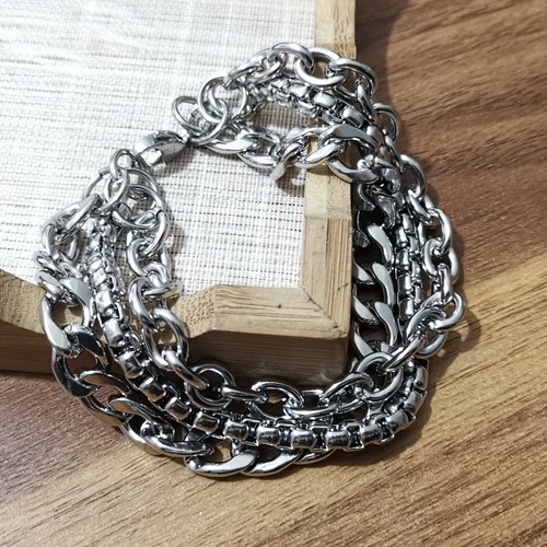Oval Figaro box chain Bracelet combination DIY charm Men’s Women’s Unisex 7"-10" - Picture 2 of 6