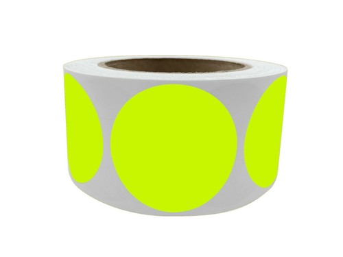 Royal Green Large Colored 3 Inch Circle Stickers (75mm) Round Labels on a Roll - Picture 19 of 28