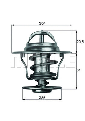 THERMOSTAT COOLANT FITS: OPEL VAUXHALL ASCONA B 2.0 E/2.4 400.OPEL VAUXHALL R - Picture 1 of 3