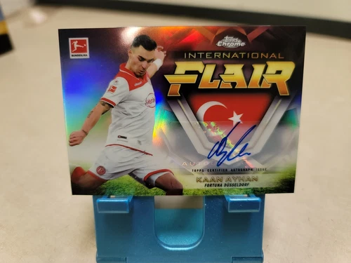 2019-20 Topps Chrome Bundesliga International Flair /50 Kaan Ayhan  Auto T8876