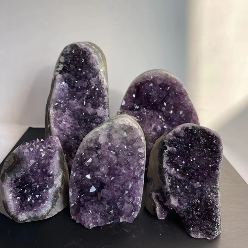 Natural Amethyst Crystal Cluster, Raw Quartz Healing Stone for Home Decor Feng S - Picture 4 of 13