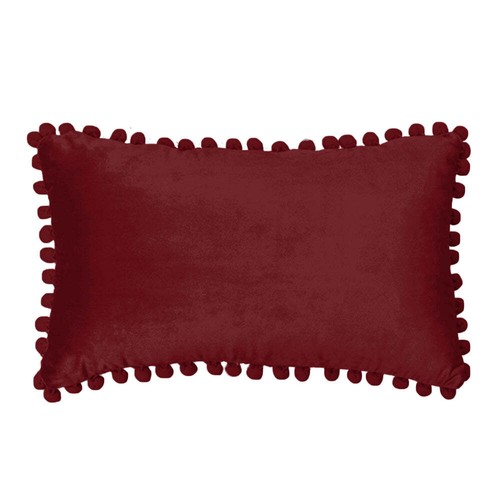 Paquete decorativo pompones rectangulares de 2 fundas de cojín de terciopelo (doble lado) - Imagen 12 de 16
