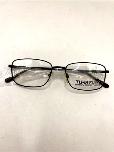 Tura Eyeglasses Turaflex Titanium M869 Designer Demo Lens Black 52-17-140 - Picture 2 of 6