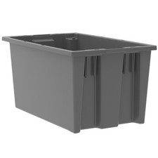 (6 Pack) 35185 Akro-Mils 18" x 11" x 9" Nest & Stack Plastic Storage Container