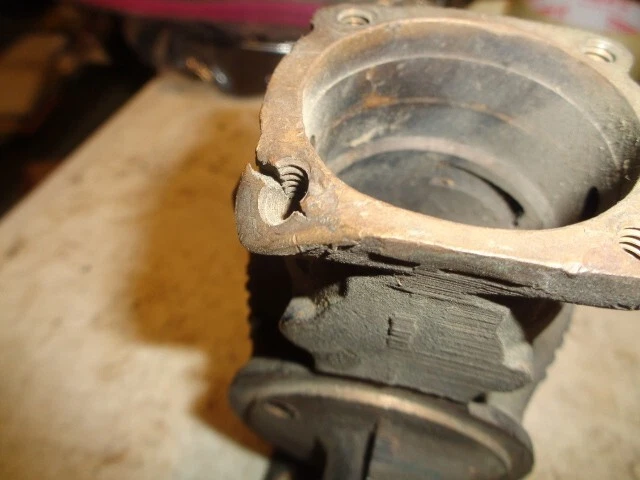 Carrocería de carburador Linkert Indian motocicleta M344 1944-1949 Chief necesita reparación Foto 3 de 4