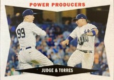 2020 Topps Archives "1960 Combo Card: Power Producers" Judge & Torres #60CC-JT