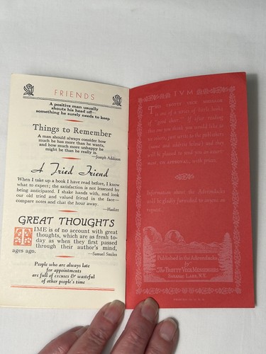 2 Vintage Trotty Veck Message Messengers Booklet Lot "Be Friendly" & "Friends" - Picture 8 of 8