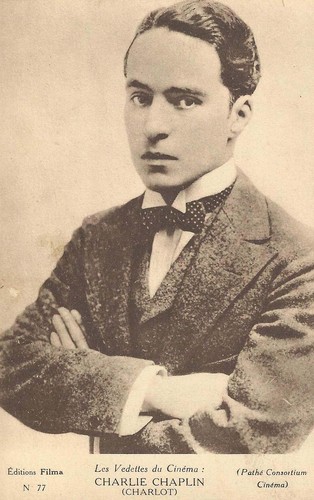 CHARLES CHAPLIN Original Vintage FRANZÖSISCHE Postkarte 20er Jahre - JUGENDLICH