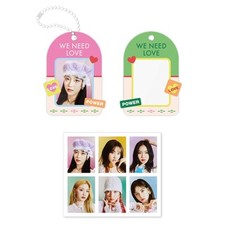 STAYC [WE NEED LOVE] OFFICIAL MD GOODS MINI PHOTO FRAME KEY RING with 2ea Photo