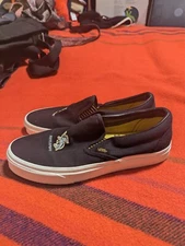 Vans X Harry Potter Hufflepuff Slip On Shoes Mens Size 9.5 Womens Size 11 Black 