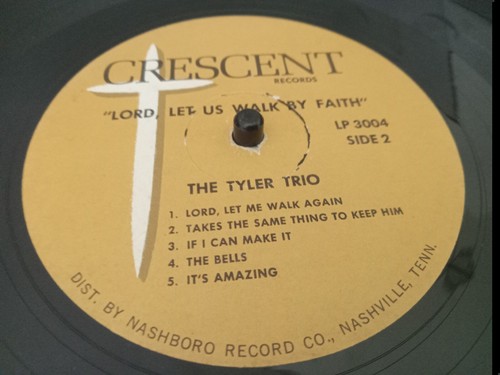 Tyler Trio - Lord Let Us Walk By Faith LP Crecent Records Vinyl Gospel Funk Soul - Picture 13 of 14