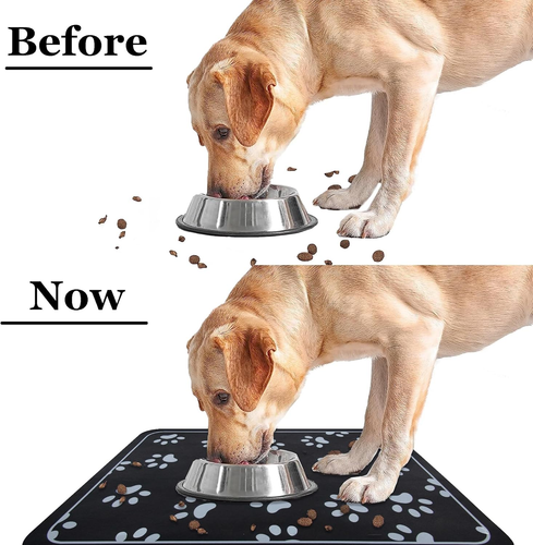 Pet Feeding Mat Dog and Cat Food Bowl Mat Absorbent Non-Slip Diatomite Dog Water - Picture 6 of 8