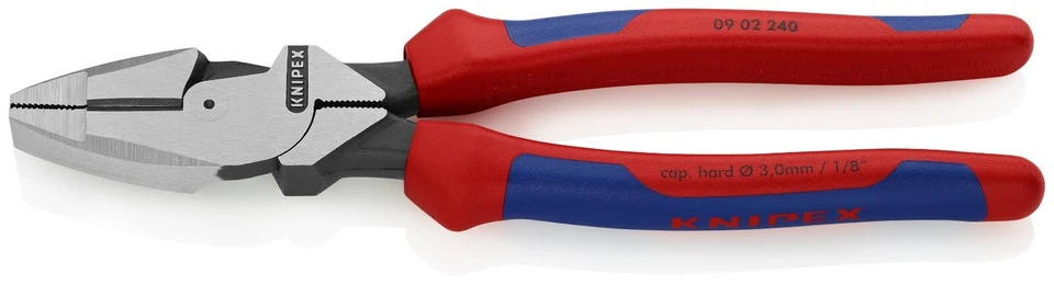 Knipex High Leverage Lineman's Pliers 9.5" 09 02 240 - Image 2 of 3
