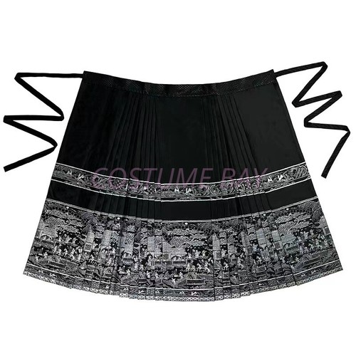 Traditional Red Chinese MaMian Skirt Design Fashion Women Clothing Classical AU - Picture 10 of 14