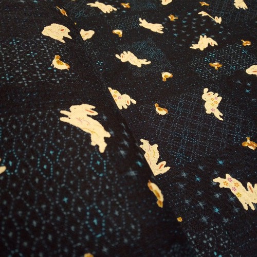 Tela tradicional japonesa de kimono de algodón conejo de Sevenberry 112 cm de ancho - Imagen 57 de 84