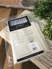 Heritage Lace FLORET Window Tier Curtain Ecru Beige 60"W x 30"L - Made in USA