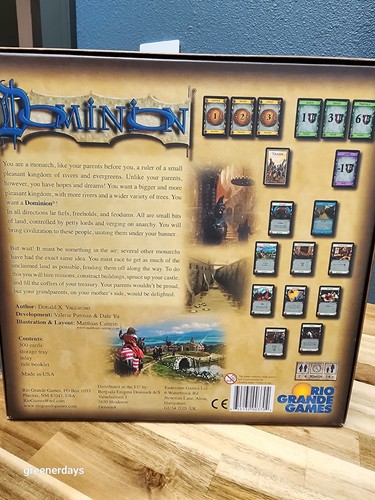 Rio Grande games DOMINION Donald X Vaccarino Excellent Game - Picture 2 of 2